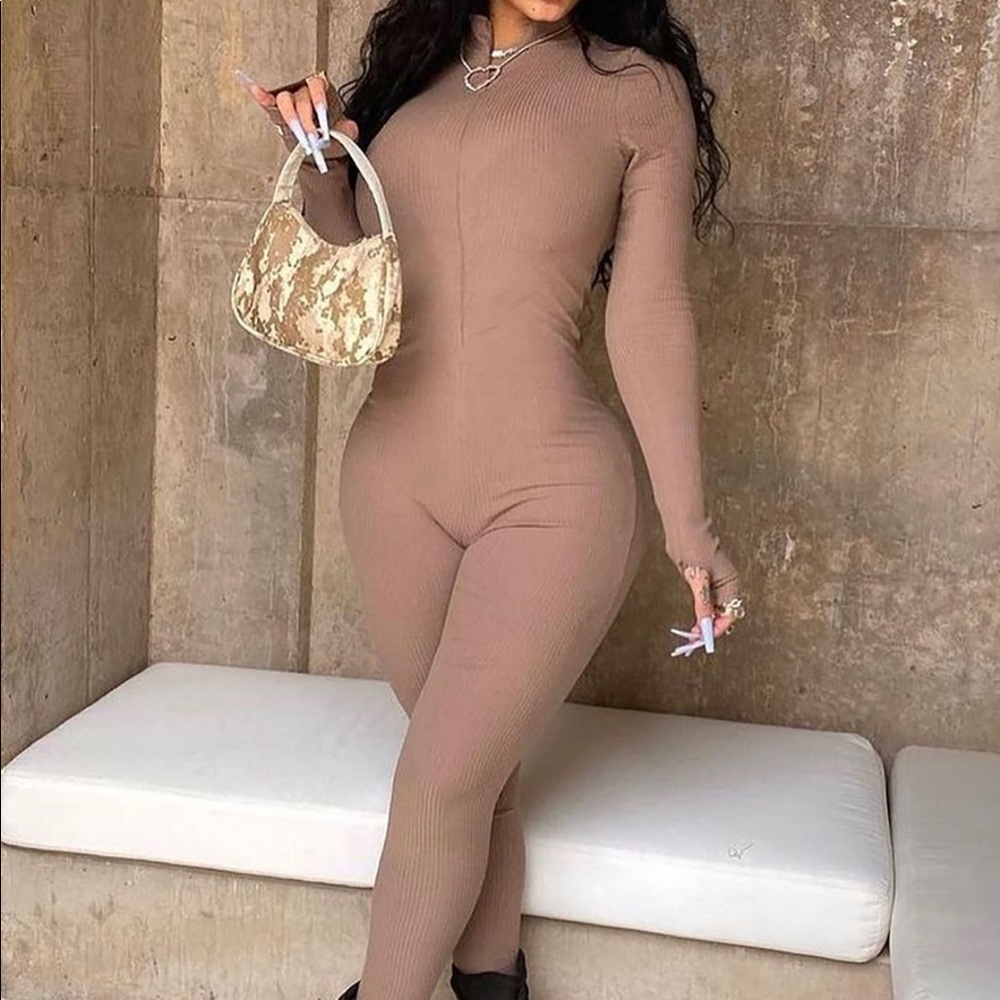 I Don’t Care Rib Jumpsuit